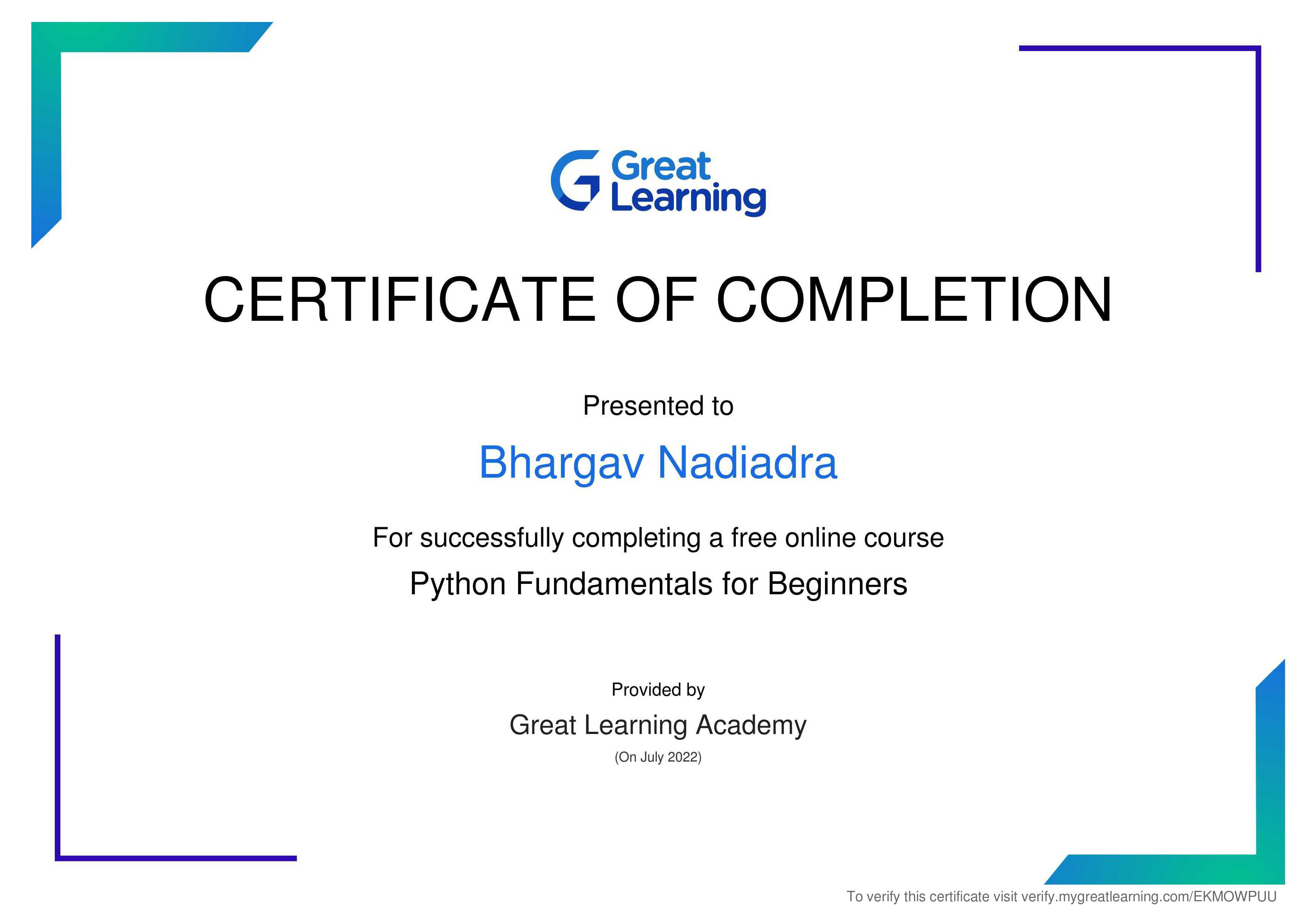 python fundamental for beginners